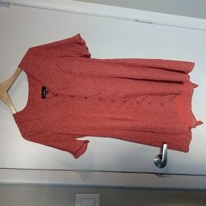 Women's polka dot flounce dress